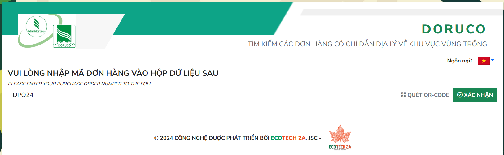 Chọn loại đơn hàng
